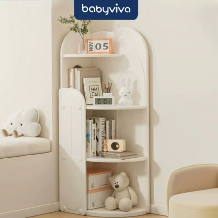 Kệ sách cho bé babyviva - kệ để đồ góc tường đa năng cao cấp